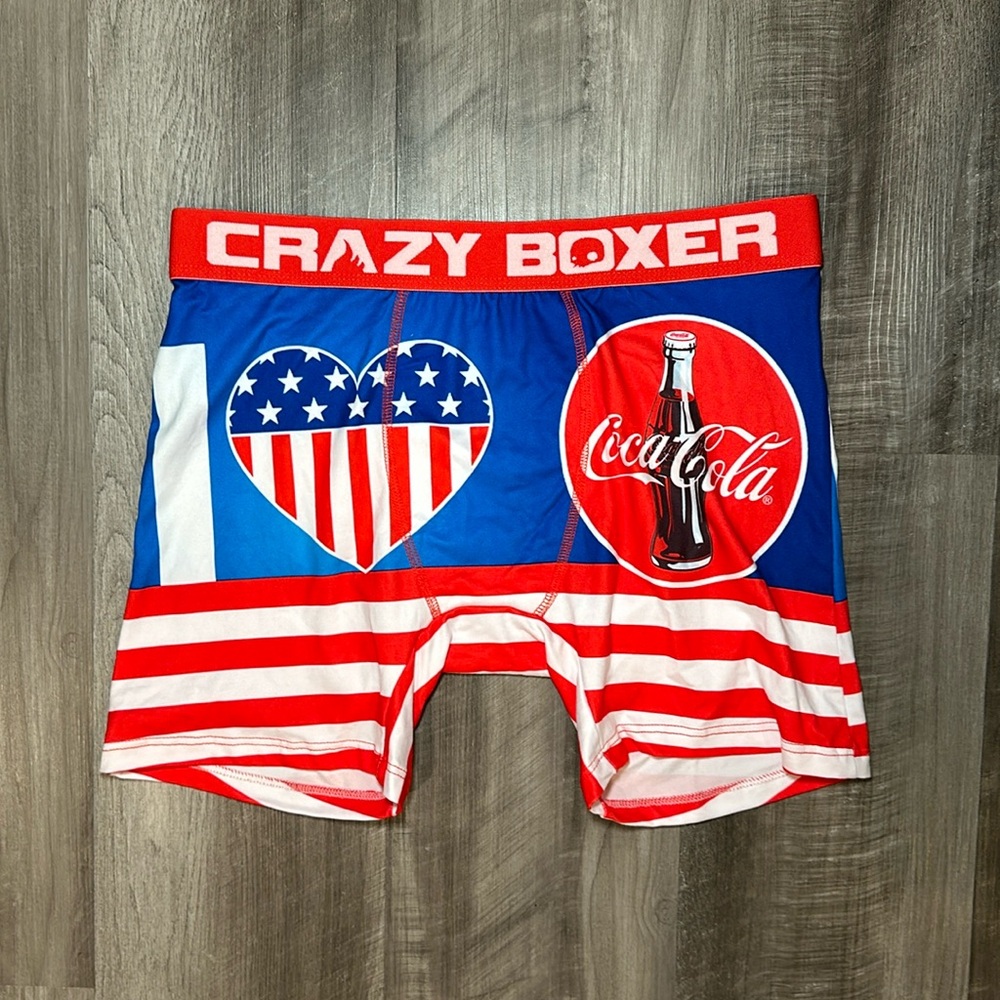 I Love Coca Cola Crazy Boxer Boxer Brief - Large